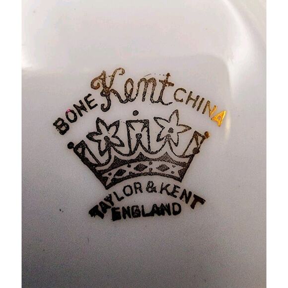 VTG Taylor & Kent Scottish Clan Cameron Lusterwear Tea Cup Saucer Bone China - Picture 6 of 16